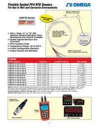 Thumbnail of document Data Sheet - HSRTD-3 Flexible Sealed PFA RTD Sensor, ROHS